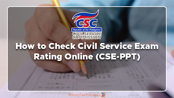 How to Check Civil Service Exam Rating Online (CSE-PPT) 2025